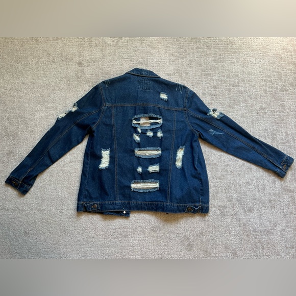 DISTRESSED DENIM JACKET - Picture 2 of 5